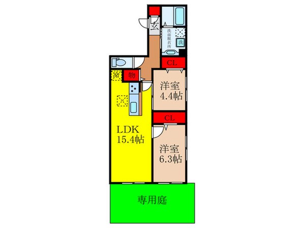 仮）Ｄ-ｒｅｓｉｄｅｎｃｅ石橋の物件間取画像